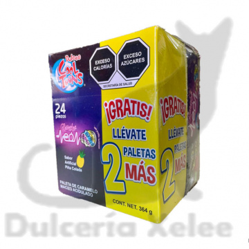 Calaveritas Neón 24 Pz $6.00