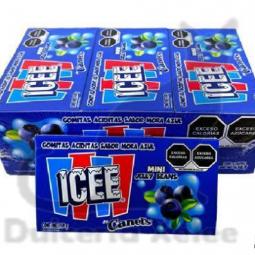 Icee Mini Mora Azul 9 Pz $15.00