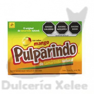 Pulparindo Mango 20pz $4.00