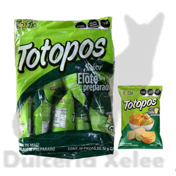 Totopos Sabor Elote Preparado 10 Pz $12.00