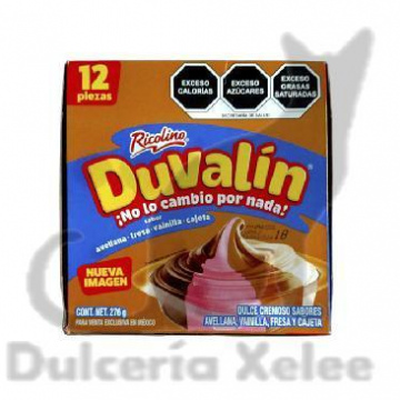 Duvalín Cuatrisabor 12 Pz $6.00