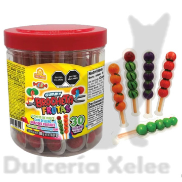 Gummy Brocheta Frutas 30 Pz $4.50