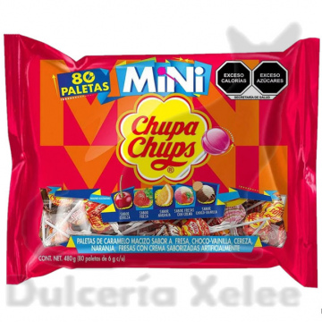 Mini Chups Frutas 80 Pz $1.50