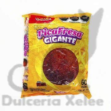 Pica Fresa Gigante 60 Pz $3.50