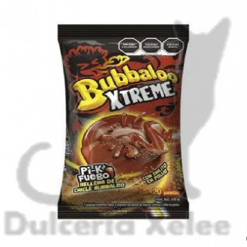 Paleta Bubbaloo Xtreme Pi-K Fuego 20 Pz $8.00
