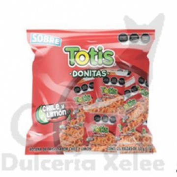 Totis Donitas Chile 25 Pz $3.00