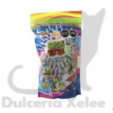 Chicle Tattoo Bolsa 100 Pz 2 X $2.50