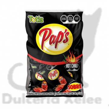 Totis Pap´s Hot Chili 20 Pz $8.00