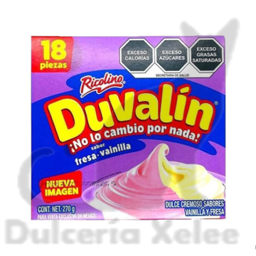 Duvalin Fresa-Vainilla 18 Pz $3.50