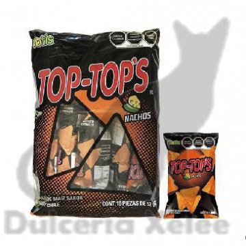 Top-Tops Nachos 10 Pz $12.00