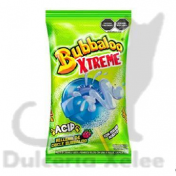 Paleta Bubbaloo Xtreme Acid 20 Pz $8.00