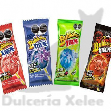 Paleta Bubbaloo Xtreme Surtida 20 Pz $8.00