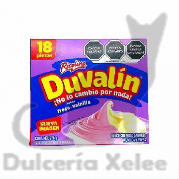 Duvalín Fresa-Vainilla 18 Pz $3.00